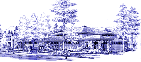 Drawing of Estes Park Public Library