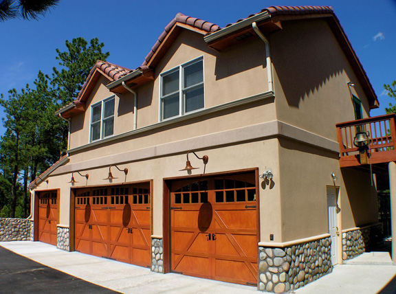 Custom Carriage Doors on Four Car Garage..........