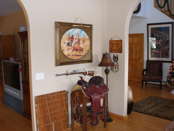 Western Saddles and Broken Guns in the Library..........