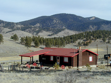 Main Ranch house looking East on the 170.33 acre property.........