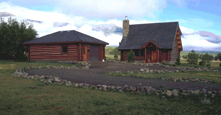 Main Ranch house on a Misty Mountain day..........