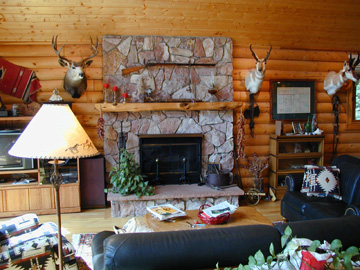 Fireplace in the Great Room.........