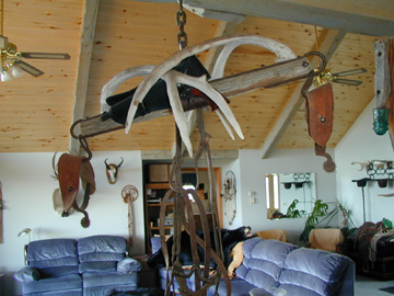American Indian artifacts add interest to the Ranch House.....
