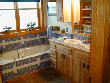 Bright, Cheery and Easy to Clean Bathroom.........