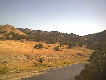 The Arkansas River at the foot of the property..... BLM land across the River.....