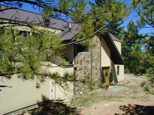 The Home is in a beautiful Forest.........