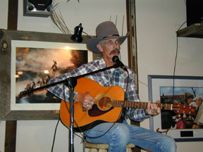 Real Cowboys play their Guitars at the nearby Oak Creek Grade General Store and Steakhouse......