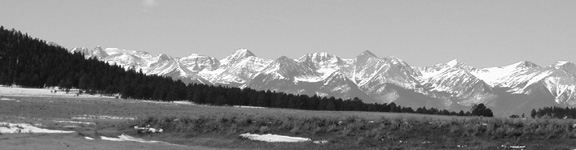 One last view of the Sangre de Cristo mountain range from the Tomsick Ranch.....