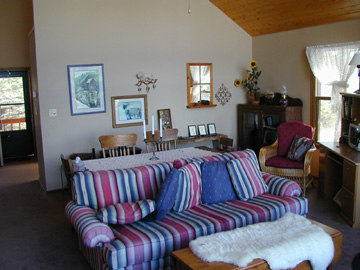 The great room looking East.........