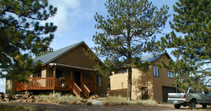 The home is positioned near the center of the 42.1 acre property.......