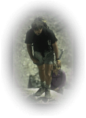 Arthur near
                summit of Mount Teewinott in Grand Teton National Park
                of Wyoming........